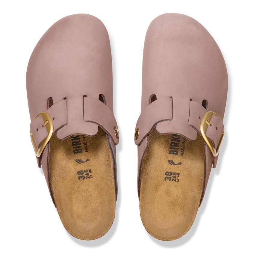 BOSTON BIG BUCKLE NUBUCK FADED PURPLE N-SANDALS-BIRKENSTOCK-JB Evans Fashions & Footwear