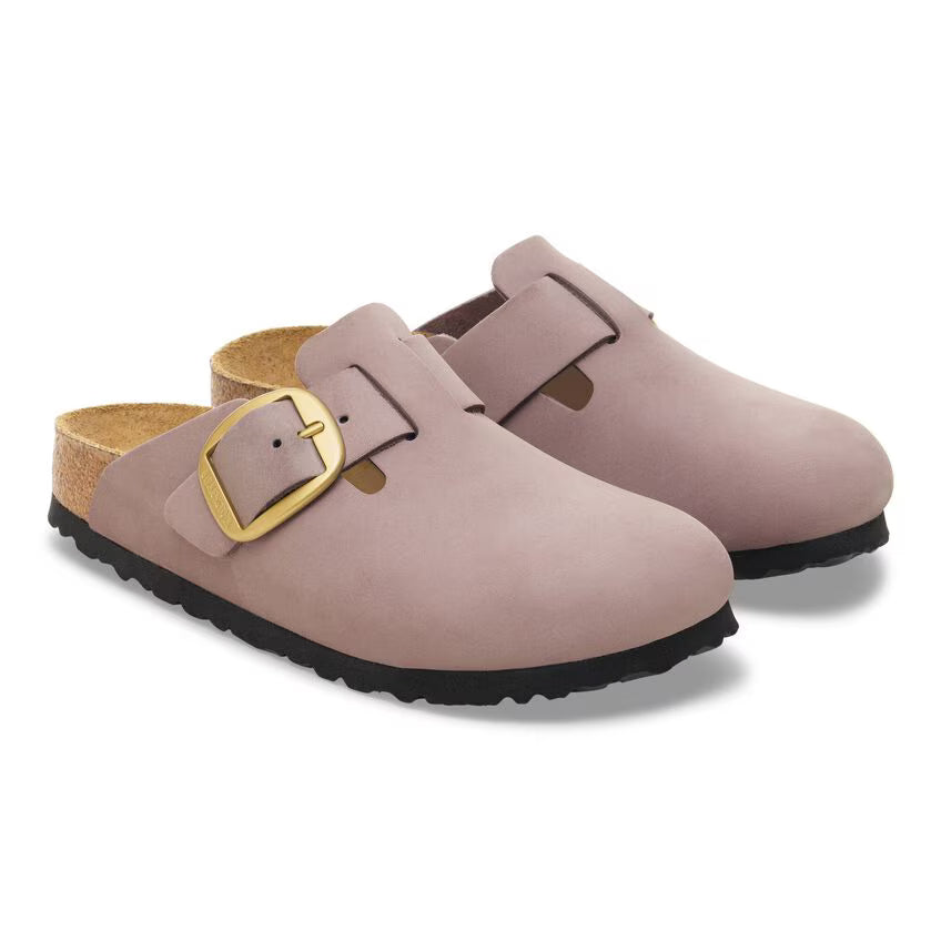 BOSTON BIG BUCKLE NUBUCK FADED PURPLE N-SANDALS-BIRKENSTOCK-JB Evans Fashions & Footwear