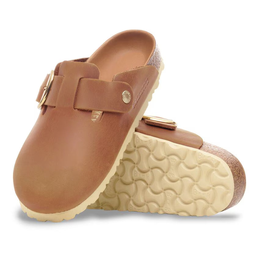 BOSTON BIG BUCKLE OILED COGNAC N-SANDALS-BIRKENSTOCK-JB Evans Fashions & Footwear