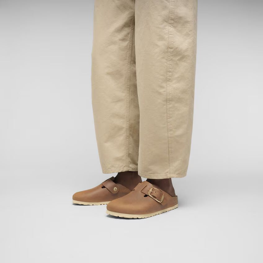 BOSTON BIG BUCKLE OILED COGNAC N-SANDALS-BIRKENSTOCK-JB Evans Fashions & Footwear