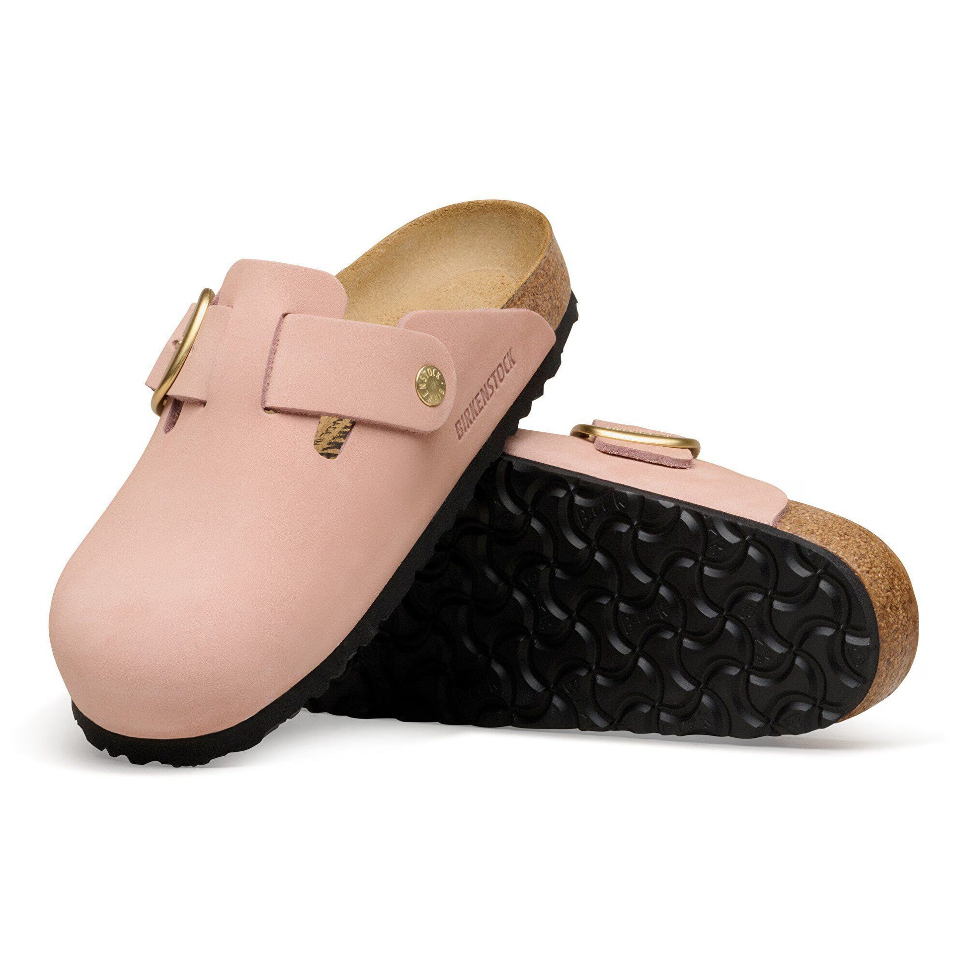 BOSTON BIG BUCKLE SOFT PINK N-LADIES SANDALS-BIRKENSTOCK-JB Evans Fashions & Footwear