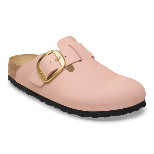 BOSTON BIG BUCKLE SOFT PINK N-LADIES SANDALS-BIRKENSTOCK-JB Evans Fashions & Footwear