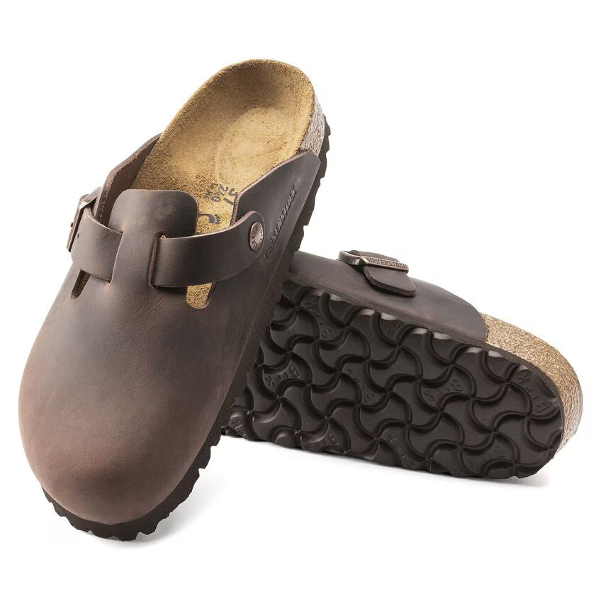 BOSTON OILED LEATHER SFB HABANA R-SANDALS-BIRKENSTOCK-JB Evans Fashions & Footwear