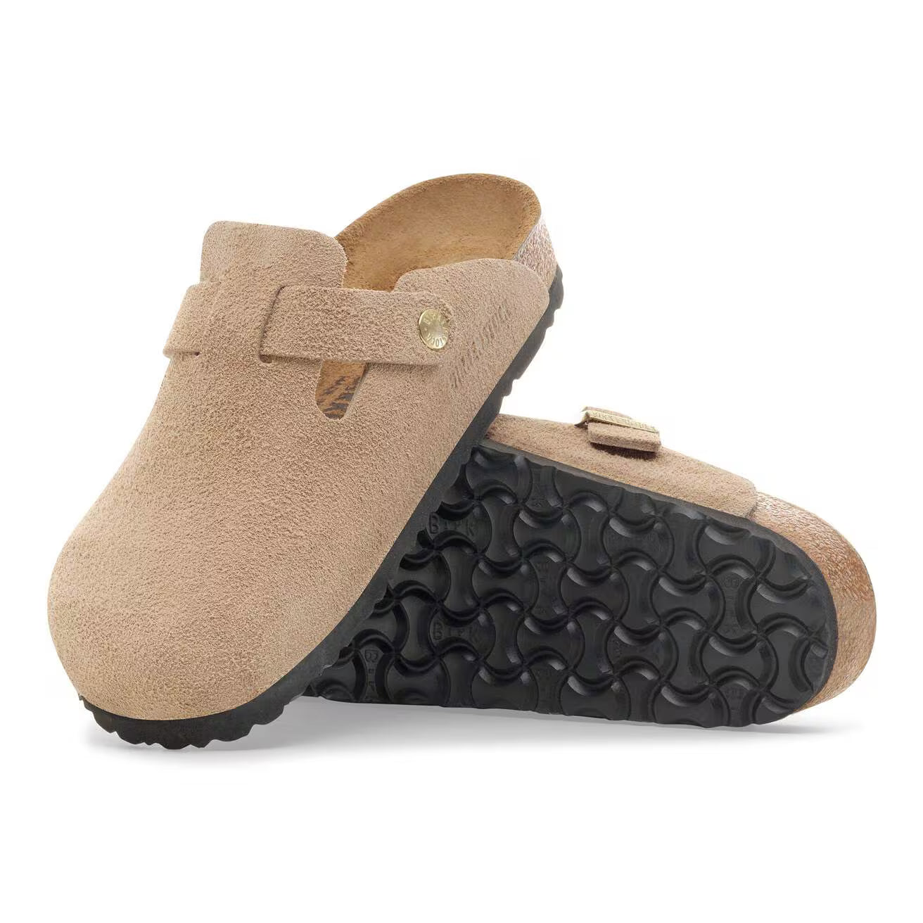 BOSTON SUEDE SANDCASTLE N-LADIES SANDALS-BIRKENSTOCK-JB Evans Fashions & Footwear