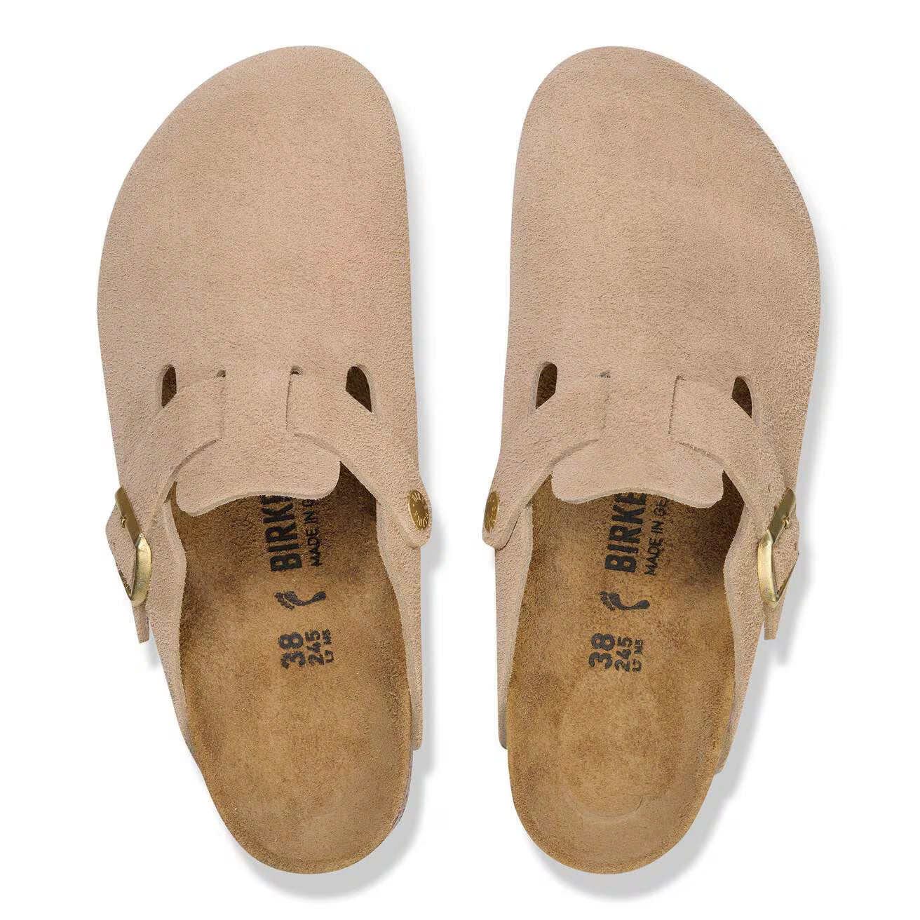 BOSTON SUEDE SANDCASTLE N-LADIES SANDALS-BIRKENSTOCK-JB Evans Fashions & Footwear