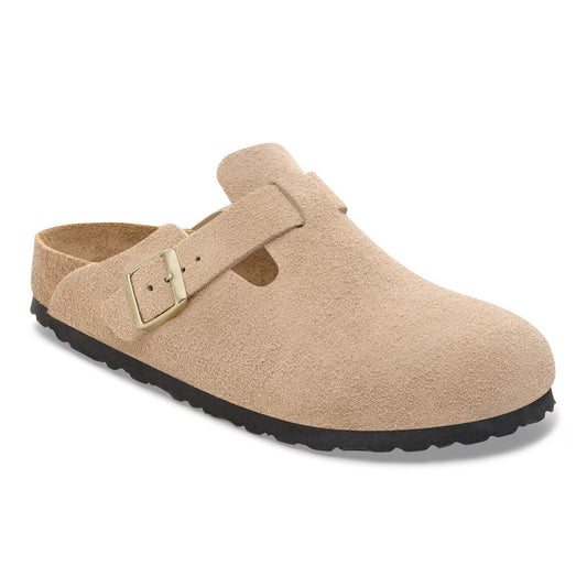 BOSTON SUEDE SANDCASTLE N-LADIES SANDALS-BIRKENSTOCK-JB Evans Fashions & Footwear