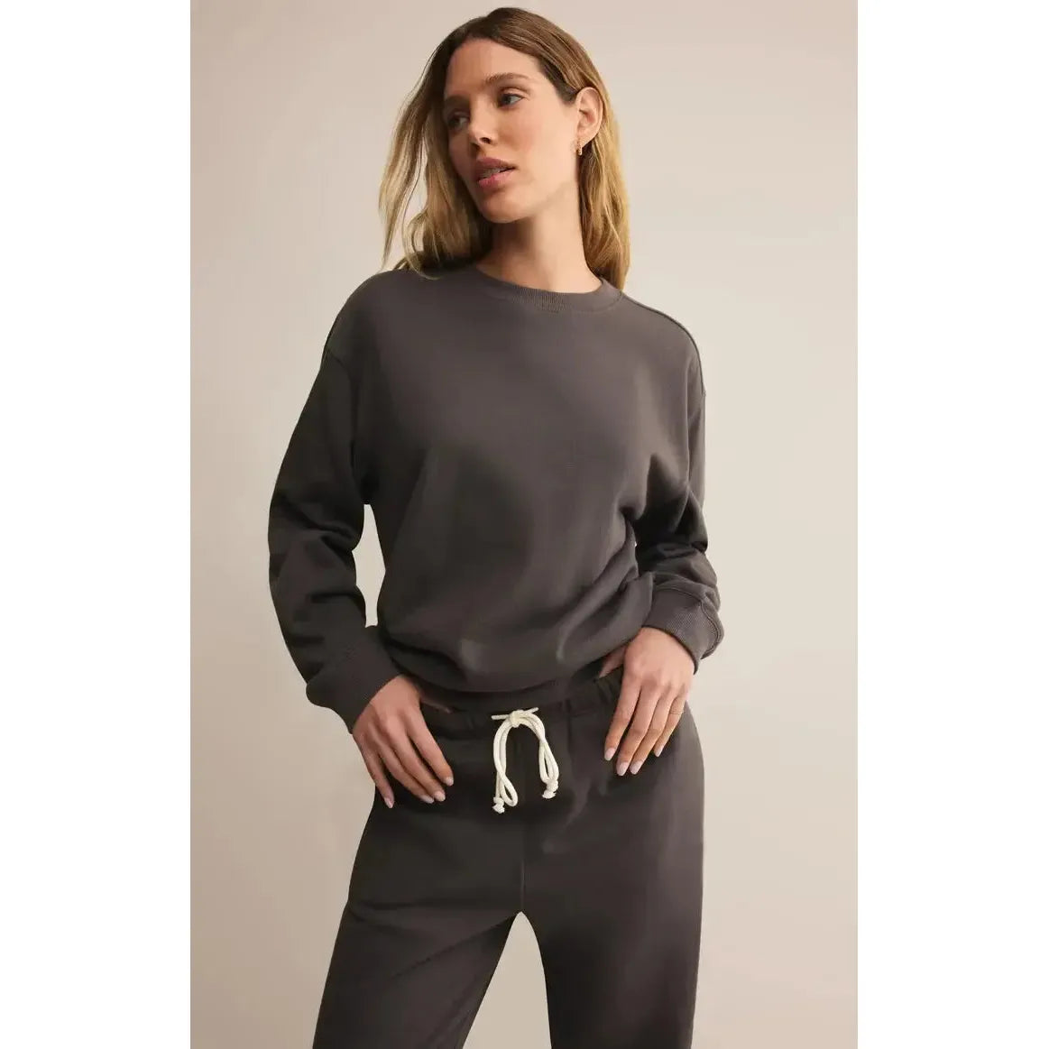 BOYFRIEND COTTON SWEATSHIRT-LADIES LOUNGE & SLEEPWEAR-Z SUPPLY-JB Evans Fashions & Footwear