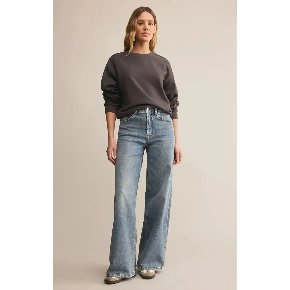 BOYFRIEND COTTON SWEATSHIRT-LADIES LOUNGE & SLEEPWEAR-Z SUPPLY-JB Evans Fashions & Footwear