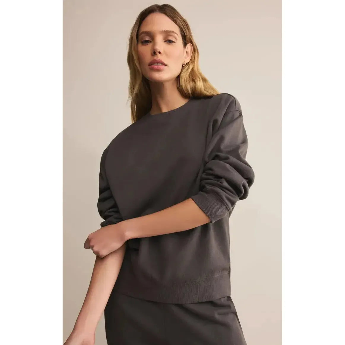 BOYFRIEND COTTON SWEATSHIRT-LADIES LOUNGE & SLEEPWEAR-Z SUPPLY-JB Evans Fashions & Footwear