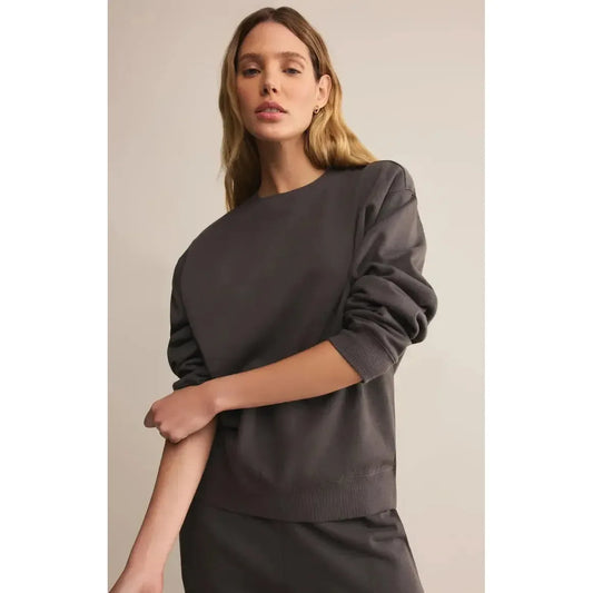 BOYFRIEND COTTON SWEATSHIRT-LADIES LOUNGE & SLEEPWEAR-Z SUPPLY-JB Evans Fashions & Footwear