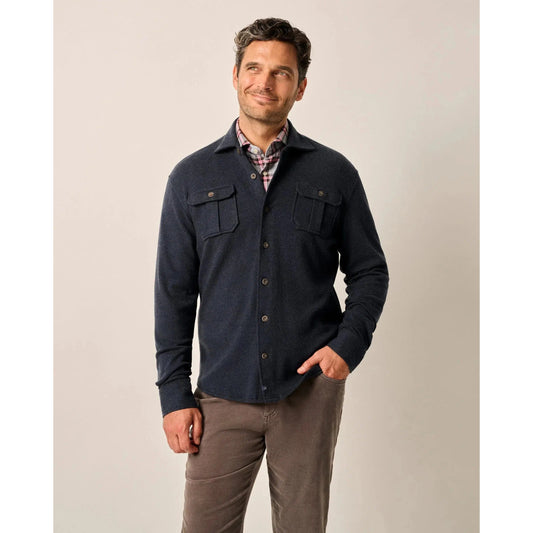 BRIGGS BERRINGBONE OVERSHIRT-MENS SHIRTS-JOHNNIE-O-JB Evans Fashions & Footwear