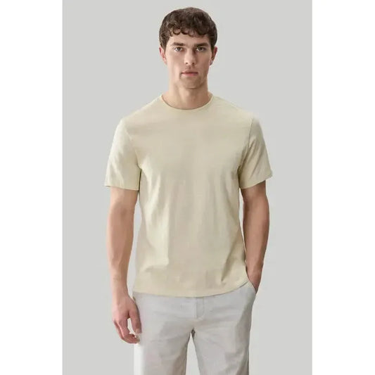 BRIGHTWOOD SS SLUB T-SHIRT-MENS T-SHIRTS & POLO'S-ROBERT BARAKETT-JB Evans Fashions & Footwear