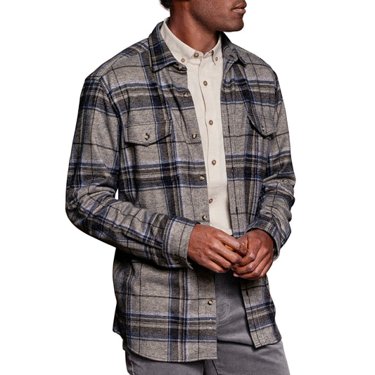 BRUSHED LARGE PLAID BUTTON UP-MENS SHIRTS-JOHNSTON & MURPHY-JB Evans Fashions & Footwear