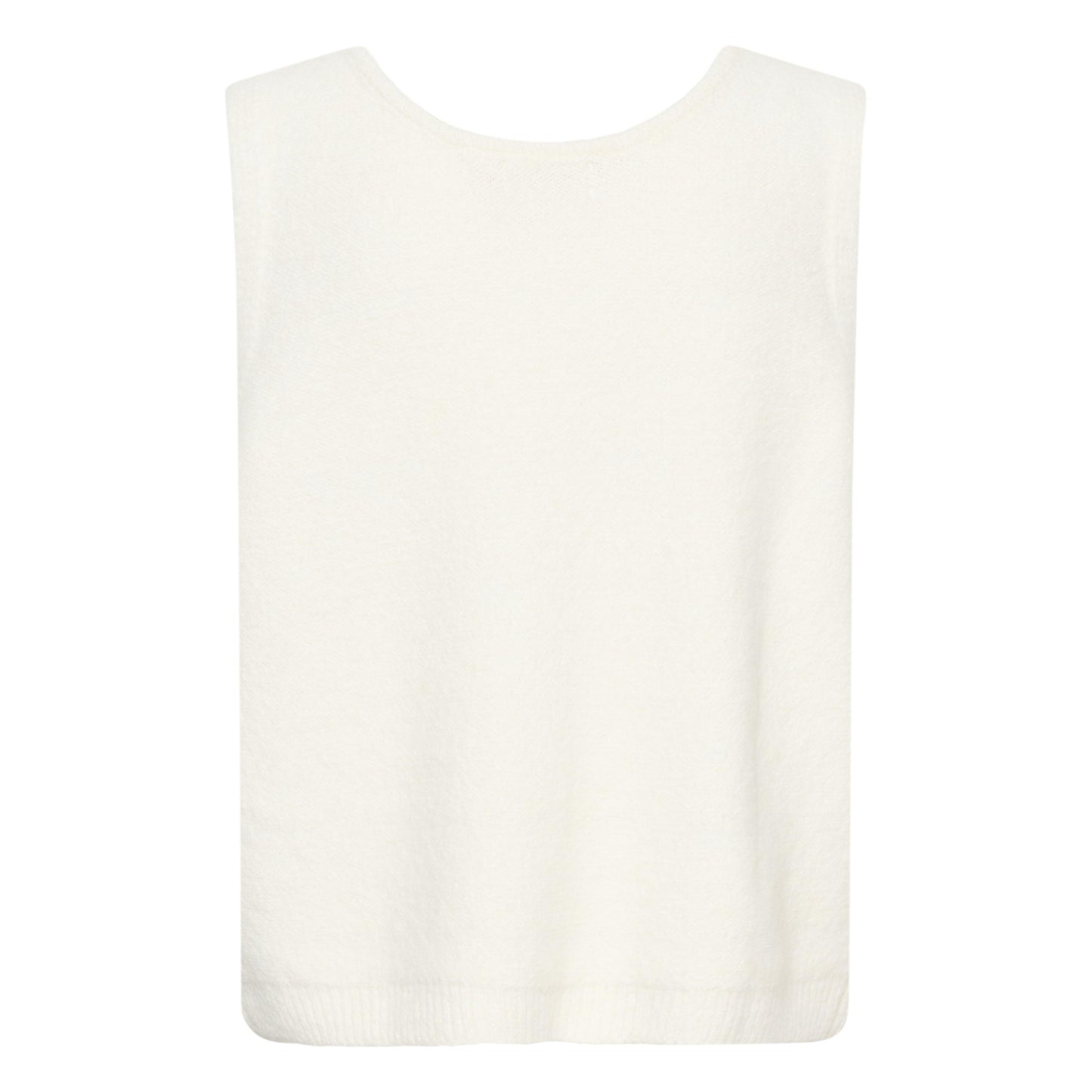 BULP KNIT VEST-LADIES SWEATERS & KNITS-CREAM-JB Evans Fashions & Footwear