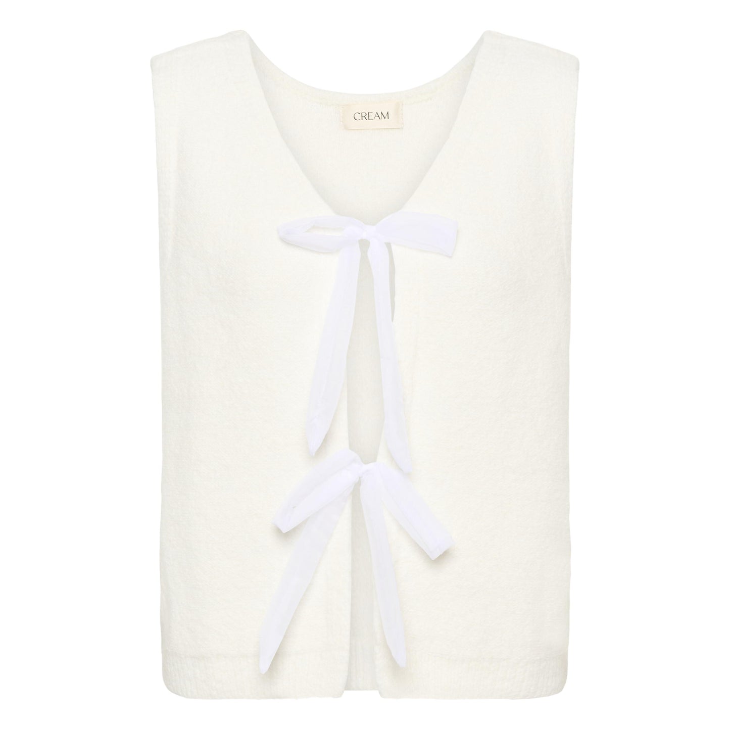 BULP KNIT VEST-LADIES SWEATERS & KNITS-CREAM-JB Evans Fashions & Footwear