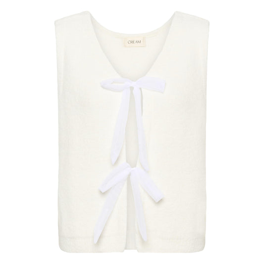 BULP KNIT VEST-LADIES SWEATERS & KNITS-CREAM-JB Evans Fashions & Footwear