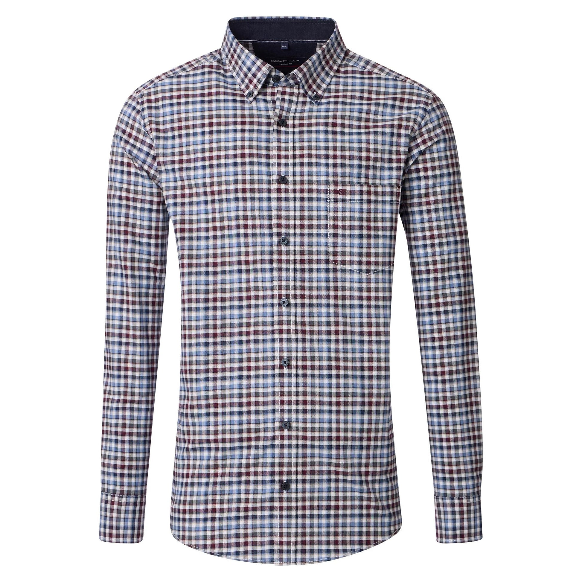 B.D CASUAL FIT PRINT SHIRT-MENS SHIRTS-CASA C MODA-JB Evans Fashions & Footwear