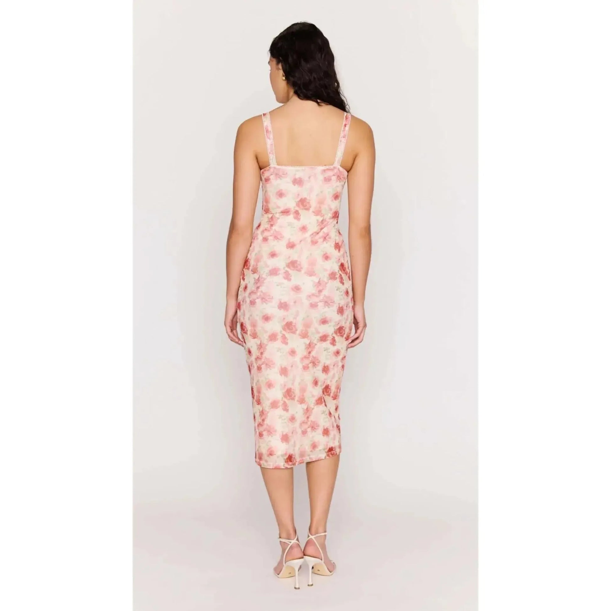 CAMILLE MESH BUSTIER DRESS-LADIES DRESSES & JUMPERS-MINK PINK-JB Evans Fashions & Footwear