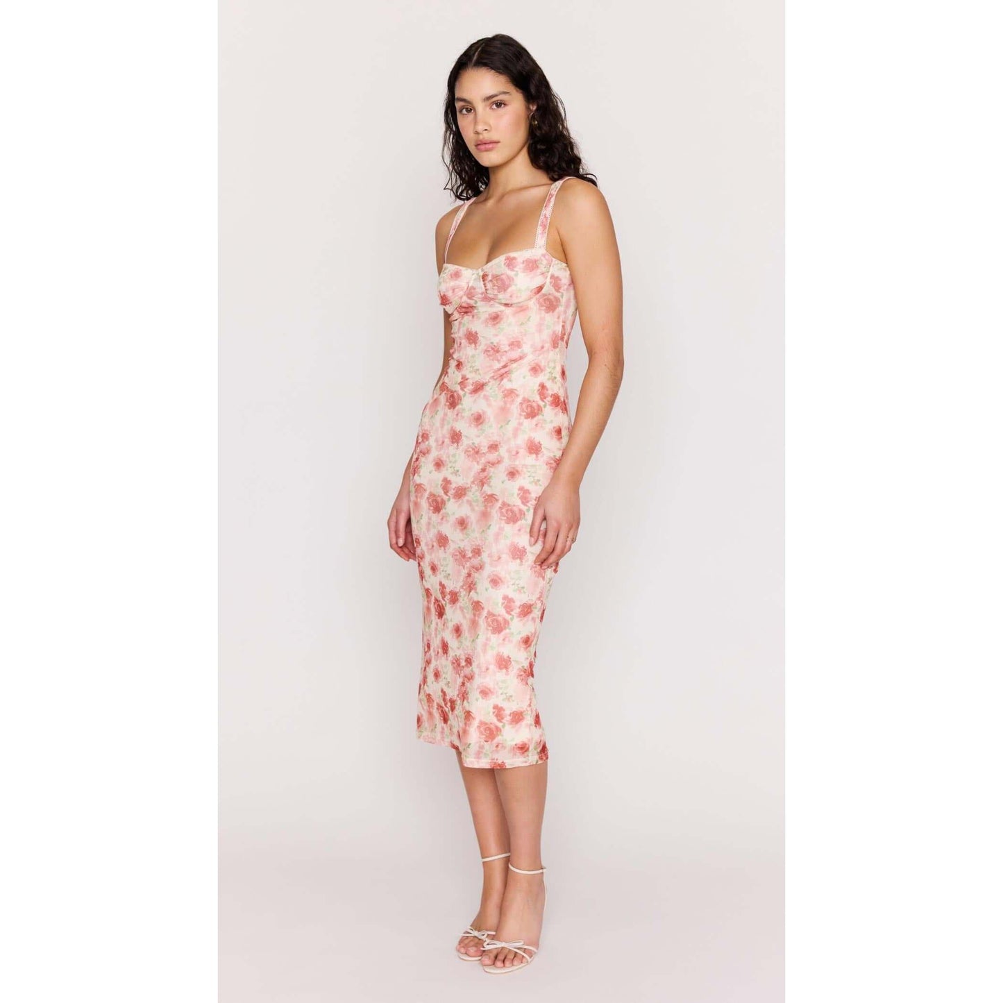 CAMILLE MESH BUSTIER DRESS-LADIES DRESSES & JUMPERS-MINK PINK-JB Evans Fashions & Footwear