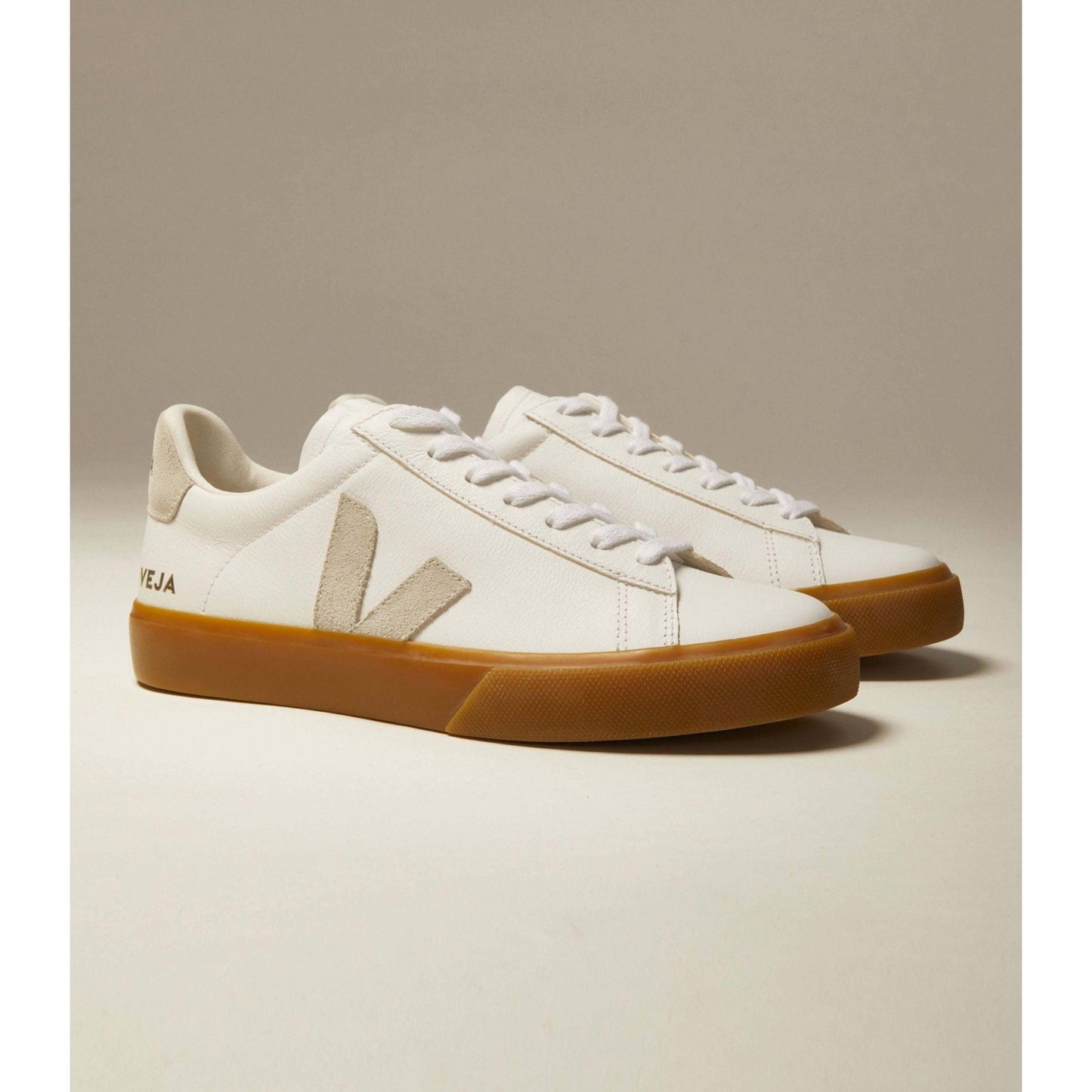 CAMPO WHITE WITH NATURAL SOLE-MENS SNEAKERS-VEJA-JB Evans Fashions & Footwear