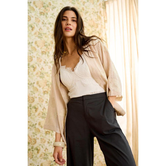 CAN COCAMIA TOP-LADIES TOPS-CREAM-JB Evans Fashions & Footwear