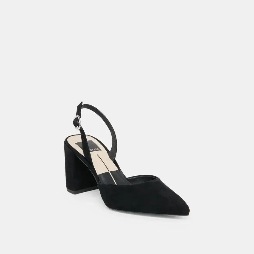 CAREL HIGH BLOCK SUEDE HEEL-DRESS-DOLCE VITA-JB Evans Fashions & Footwear