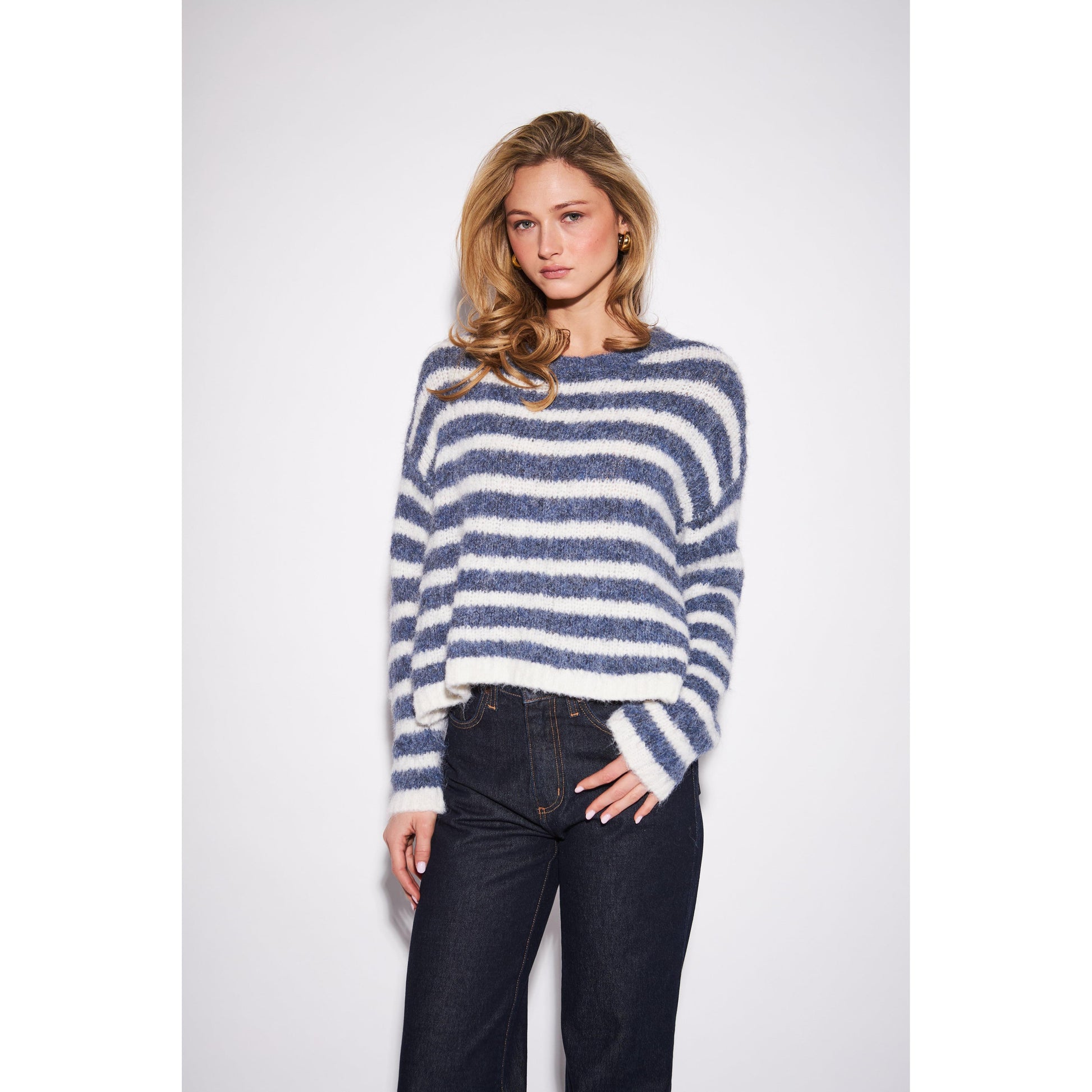CARMEN CREW NECK SWEATER-LADIES SWEATERS & KNITS-JOHN & JENN-JB Evans Fashions & Footwear