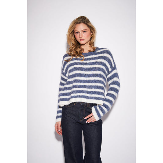 CARMEN CREW NECK SWEATER-LADIES SWEATERS & KNITS-JOHN & JENN-JB Evans Fashions & Footwear