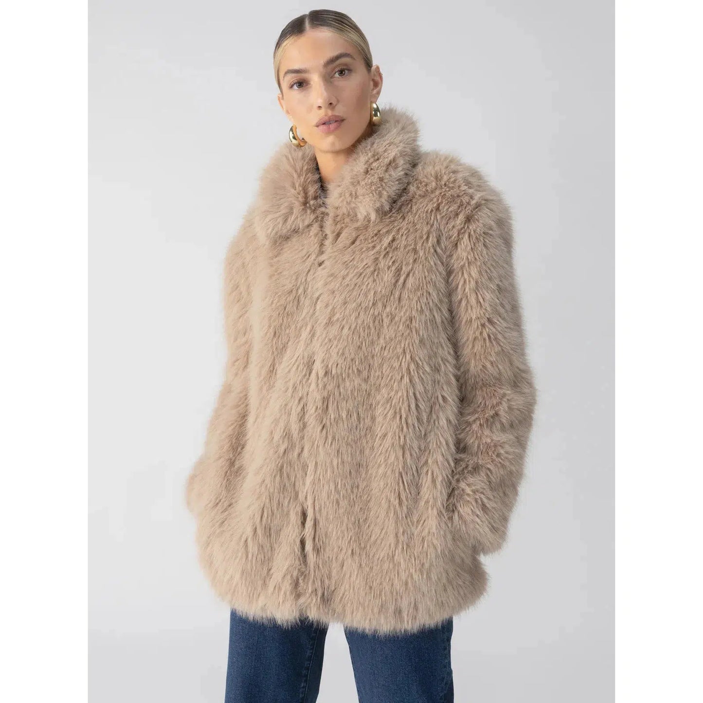 CARMEN FUR COAT-LADIES LIGHTWEIGHT COATS & JACKETS-SANCTUARY-JB Evans Fashions & Footwear