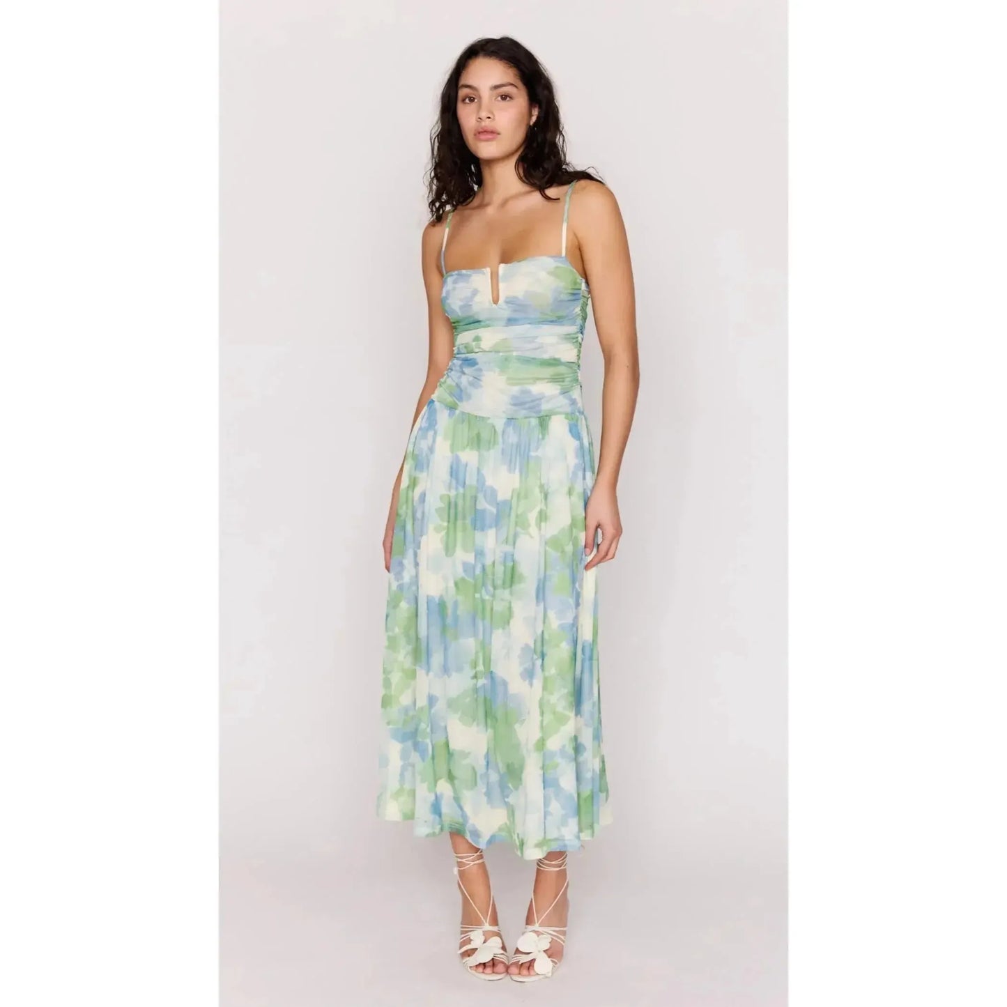 CARRIE MESH MAXI DRESS-LADIES DRESSES & JUMPERS-MINK PINK-JB Evans Fashions & Footwear