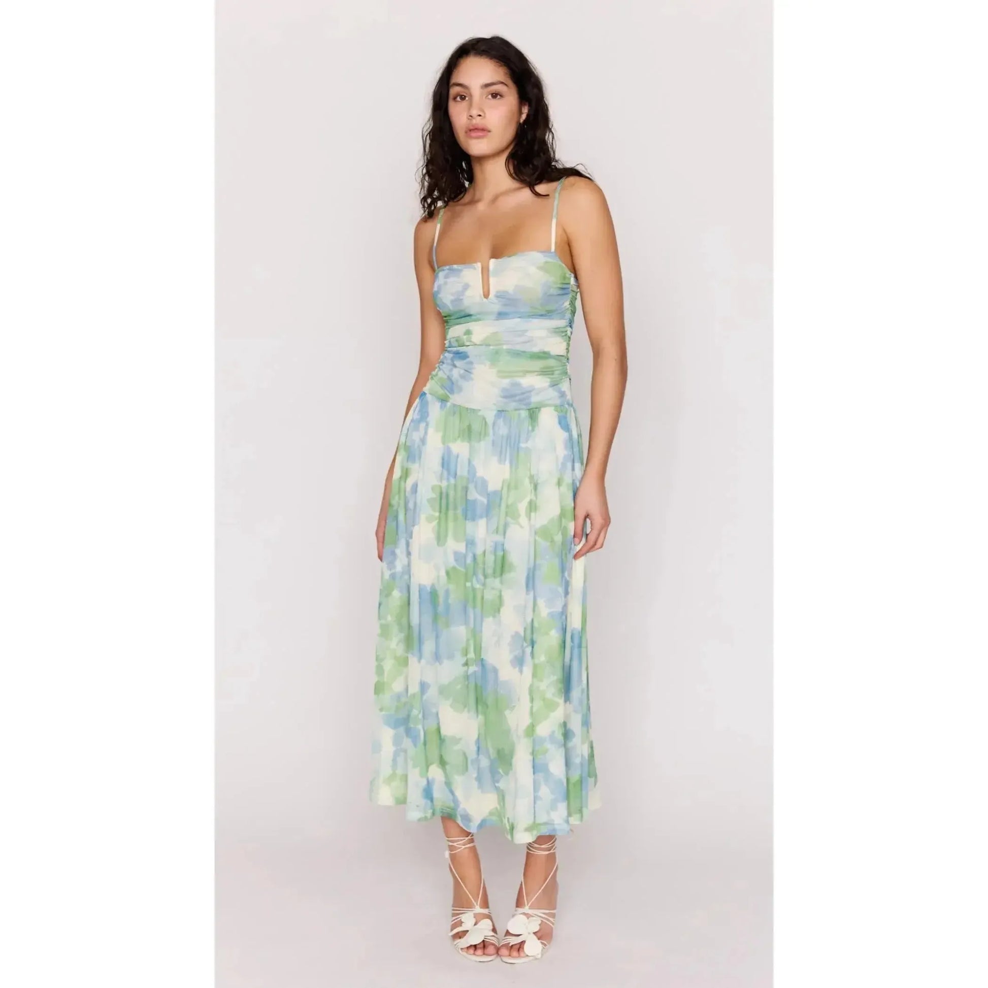 CARRIE MESH MAXI DRESS-LADIES DRESSES & JUMPERS-MINK PINK-JB Evans Fashions & Footwear