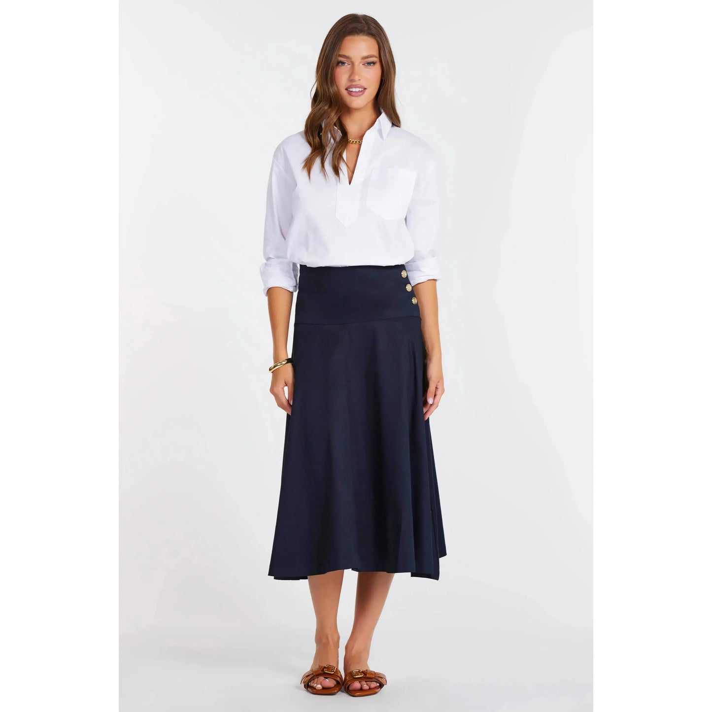 CASEY POPLIN PULLOVER-LADIES TOPS-BISHOP & YOUNG-JB Evans Fashions & Footwear