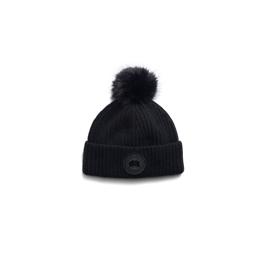 CASHMERE BLEND POM TOQUE-LADIES ACCESSORIES-CANADA GOOSE-JB Evans Fashions & Footwear