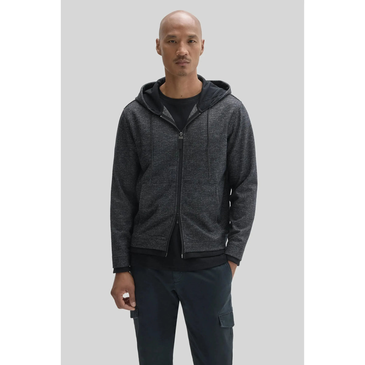 CASSIUS FULL ZIP HOODIE-MENS SWEATERS & KNITS-ROBERT BARAKETT-JB Evans Fashions & Footwear