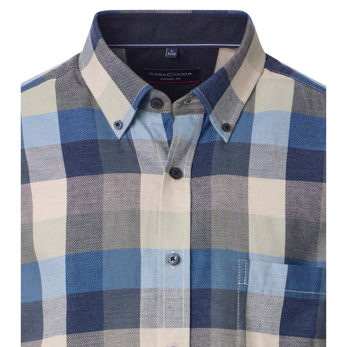 CASUAL FIT B.D BLOCK CHECK FLANNEL-MENS SHIRTS-CASA C MODA-JB Evans Fashions & Footwear