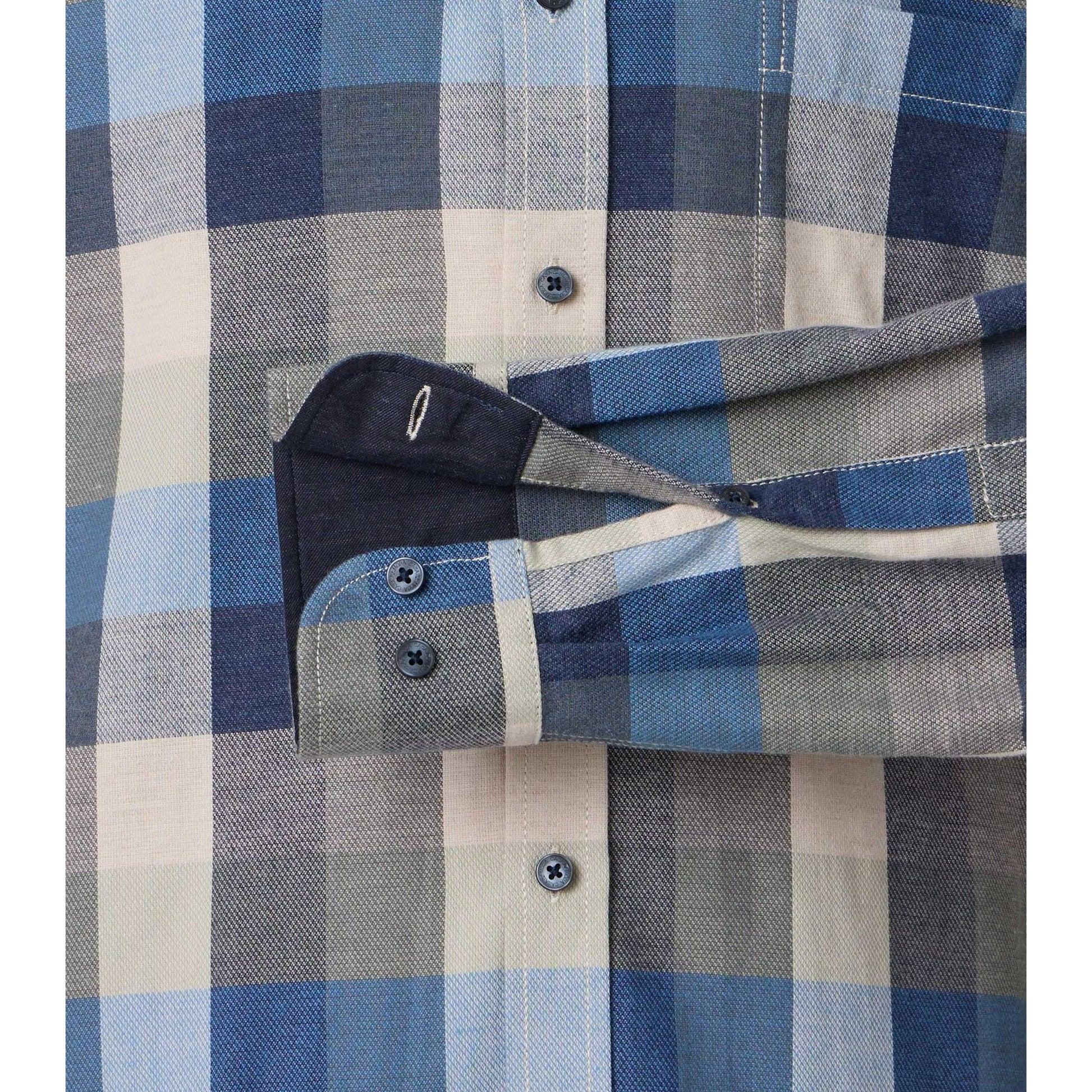 CASUAL FIT B.D BLOCK CHECK FLANNEL-MENS SHIRTS-CASA C MODA-JB Evans Fashions & Footwear