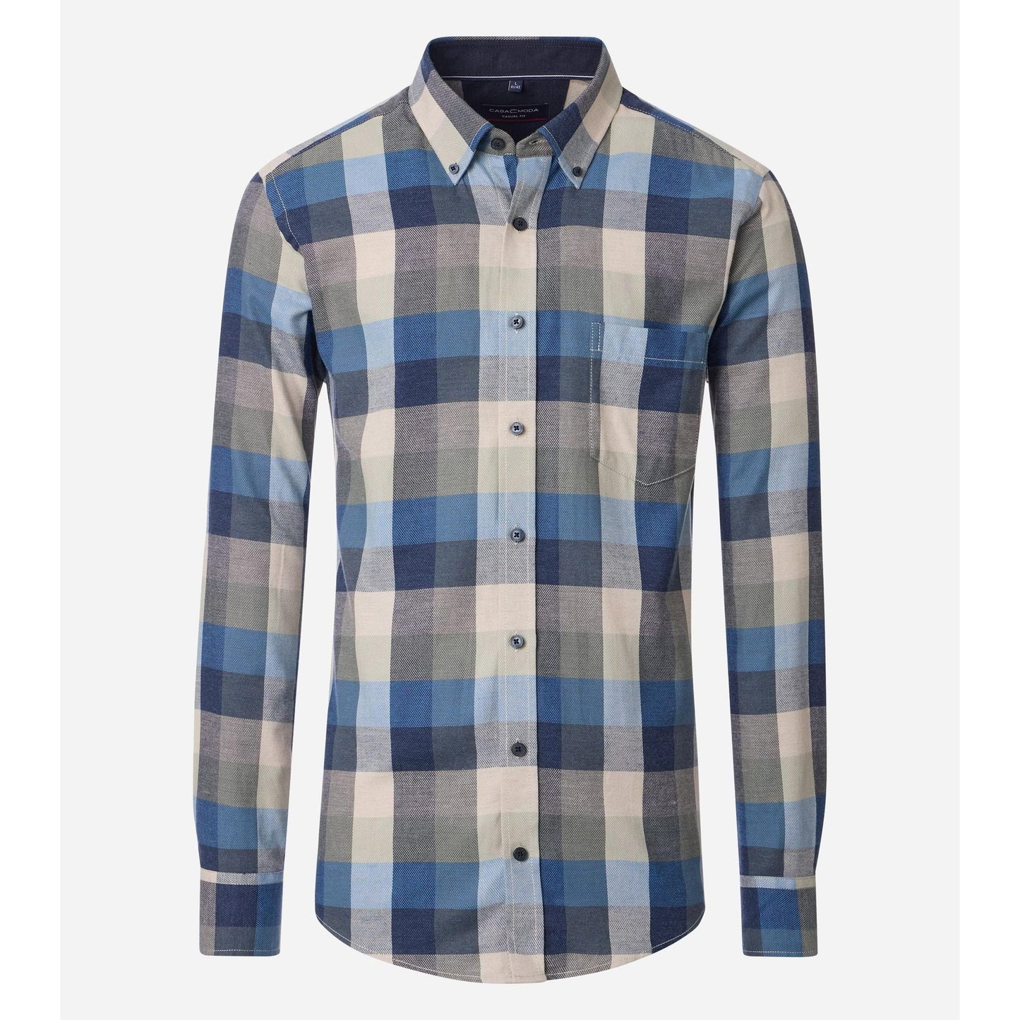 CASUAL FIT B.D BLOCK CHECK FLANNEL-MENS SHIRTS-CASA C MODA-JB Evans Fashions & Footwear