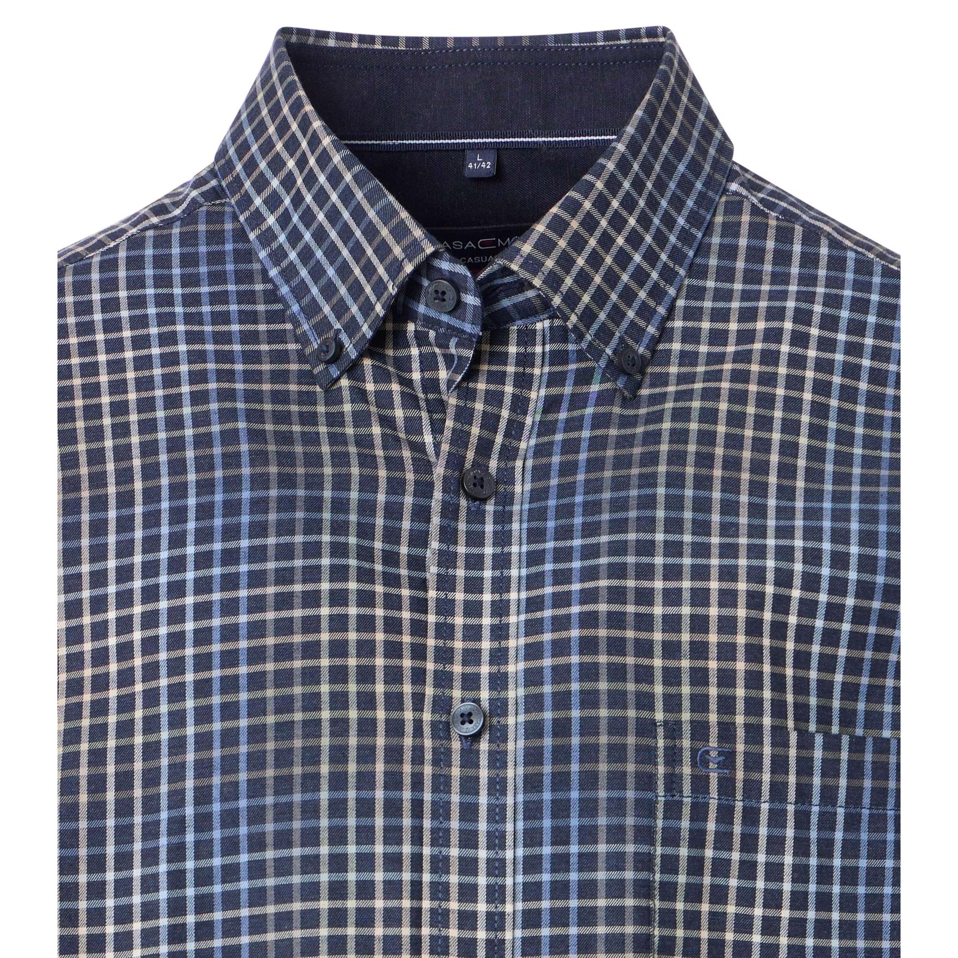 CASUAL FIT B.D SMALL WINDOW CHECK-MENS SHIRTS-CASA C MODA-JB Evans Fashions & Footwear