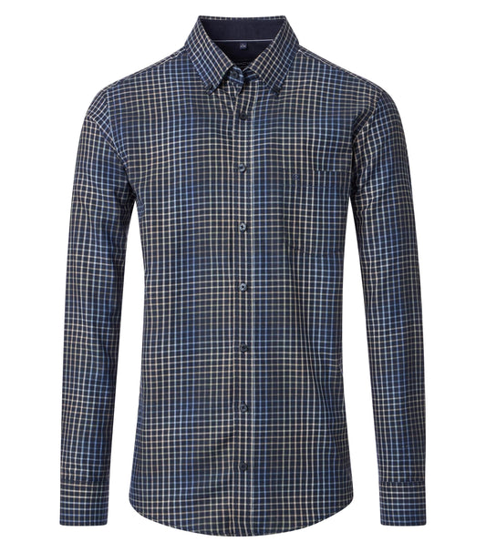 CASUAL FIT B.D SMALL WINDOW CHECK-MENS SHIRTS-CASA C MODA-JB Evans Fashions & Footwear