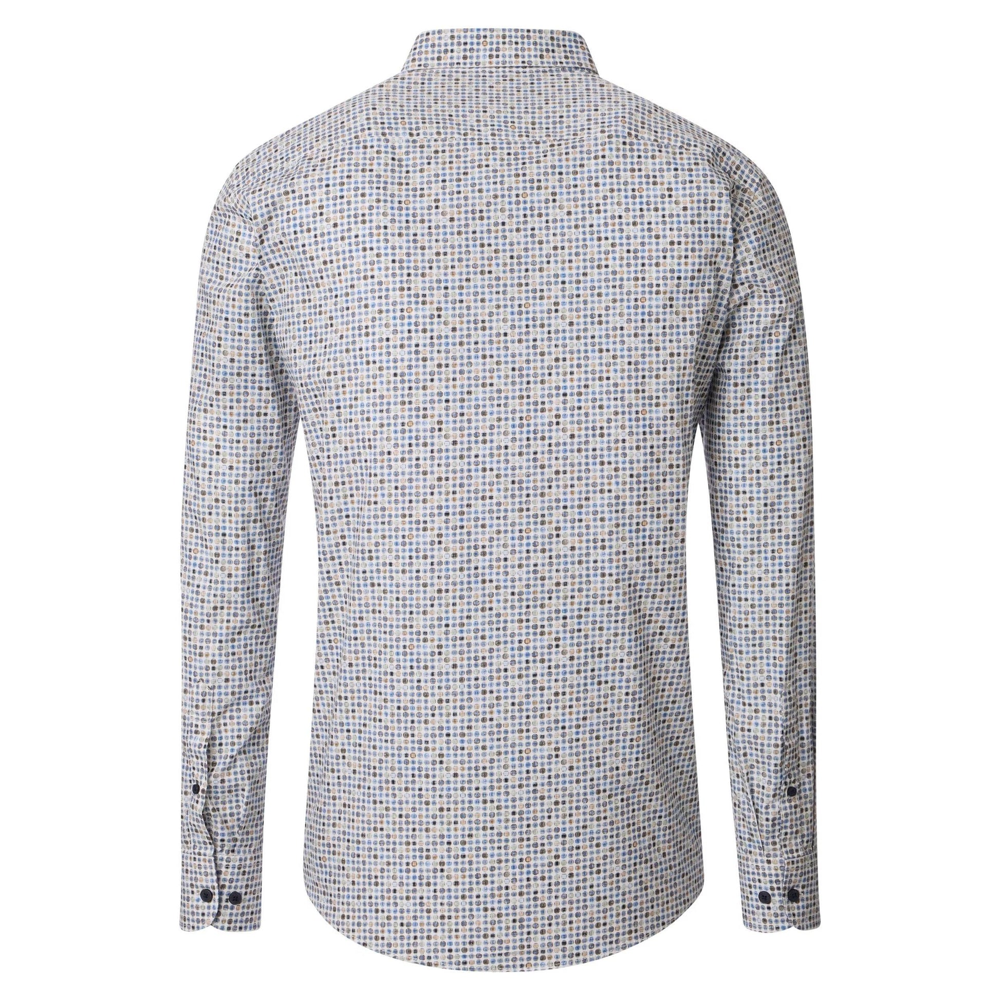 CASUAL FIT DOT PATTERN BUTTON DOWN-MENS SHIRTS-CASA C MODA-JB Evans Fashions & Footwear