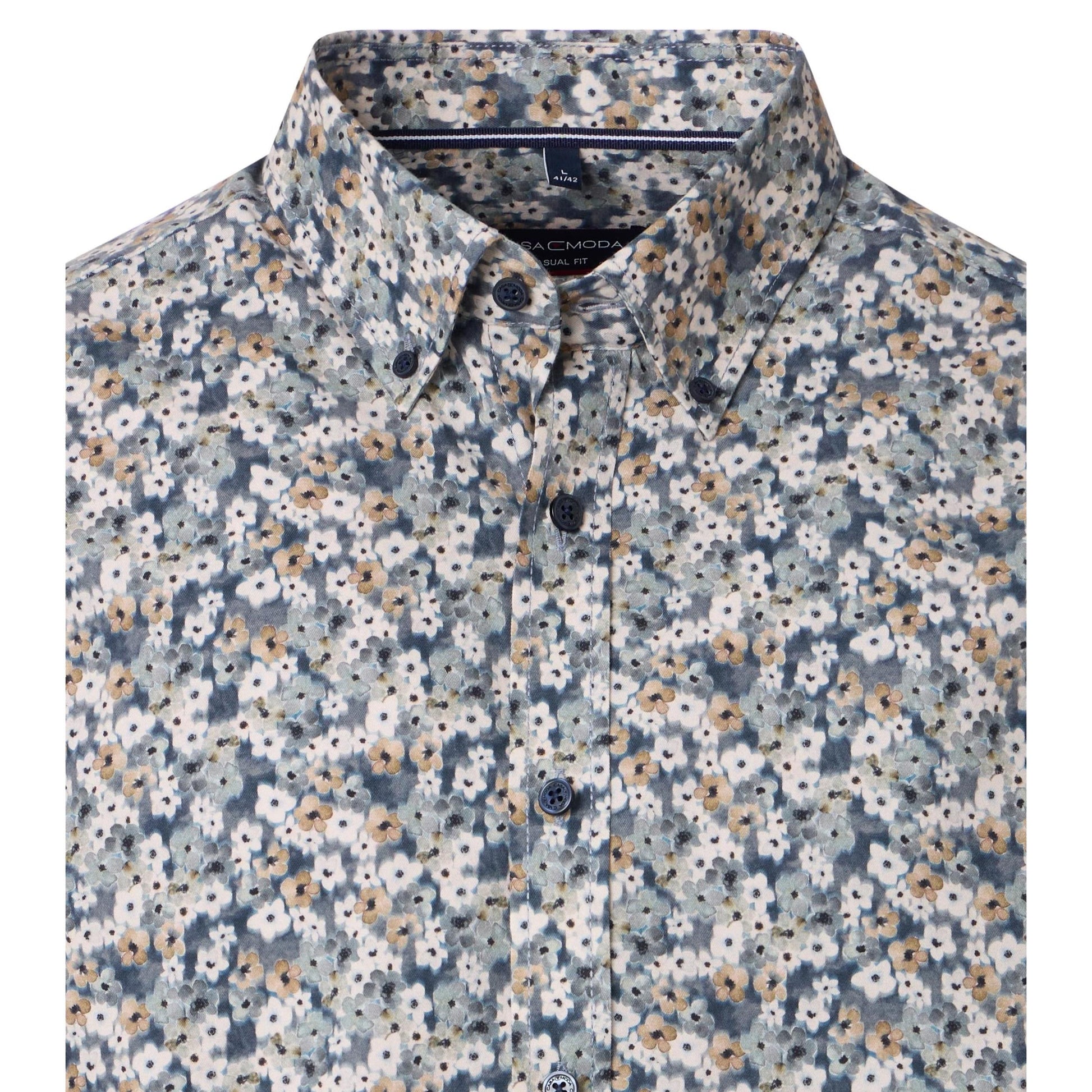 CASUAL FIT FLORAL PATTERN B.D-MENS SHIRTS-CASA C MODA-JB Evans Fashions & Footwear