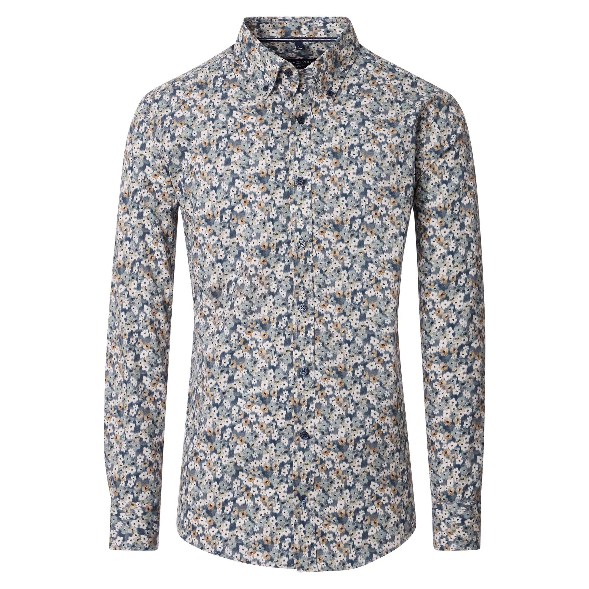 CASUAL FIT FLORAL PATTERN B.D-MENS SHIRTS-CASA C MODA-JB Evans Fashions & Footwear