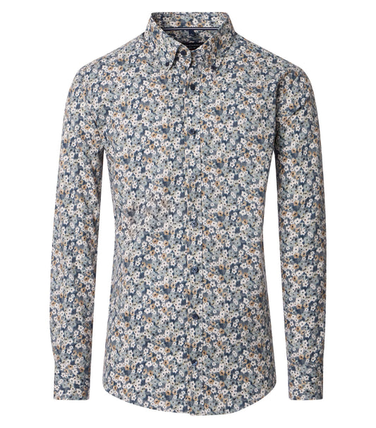 CASUAL FIT FLORAL PATTERN B.D-MENS SHIRTS-CASA C MODA-JB Evans Fashions & Footwear