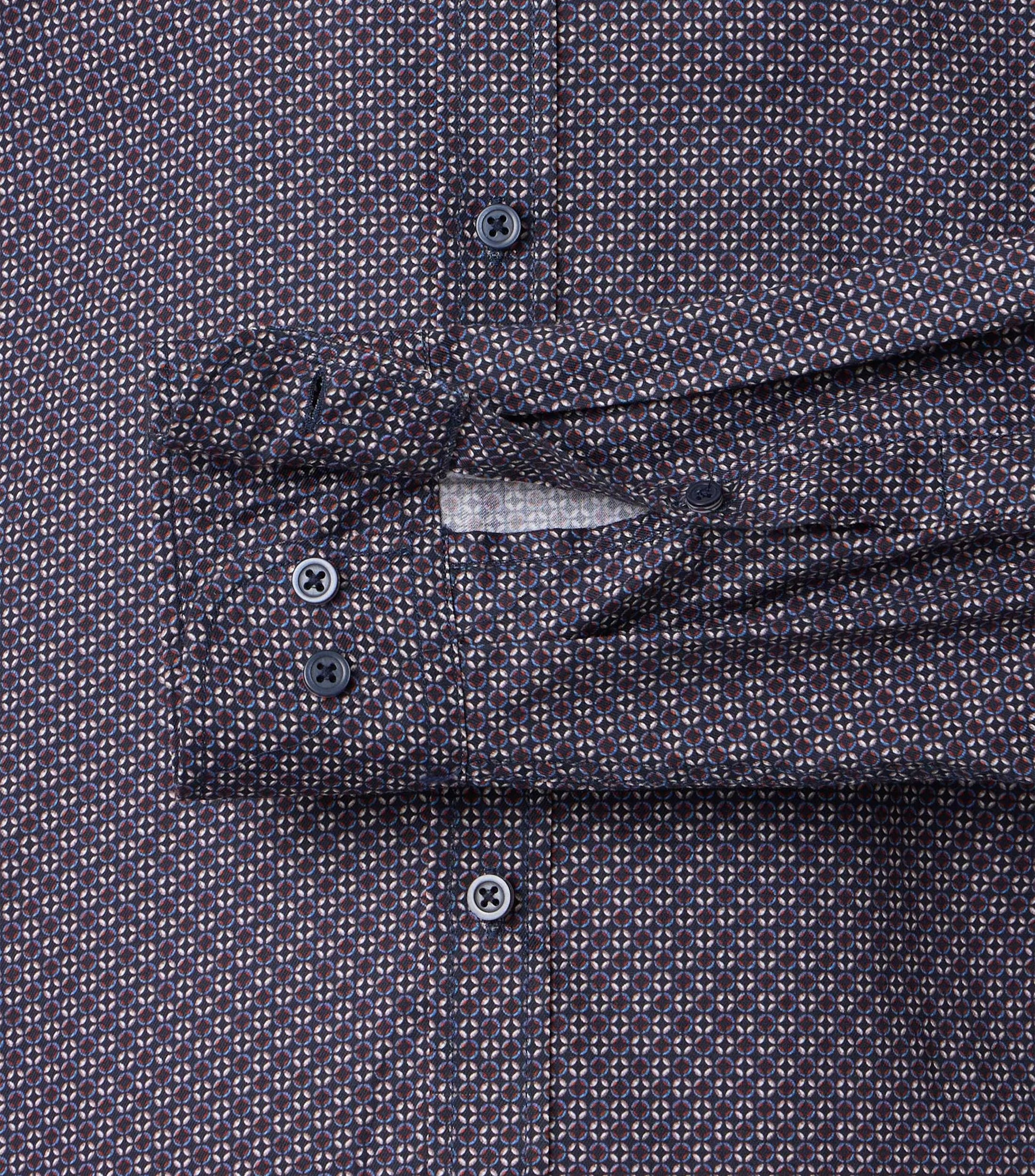 CASUAL FIT GEO PRINT SHIRT-MENS SHIRTS-CASA C MODA-JB Evans Fashions & Footwear