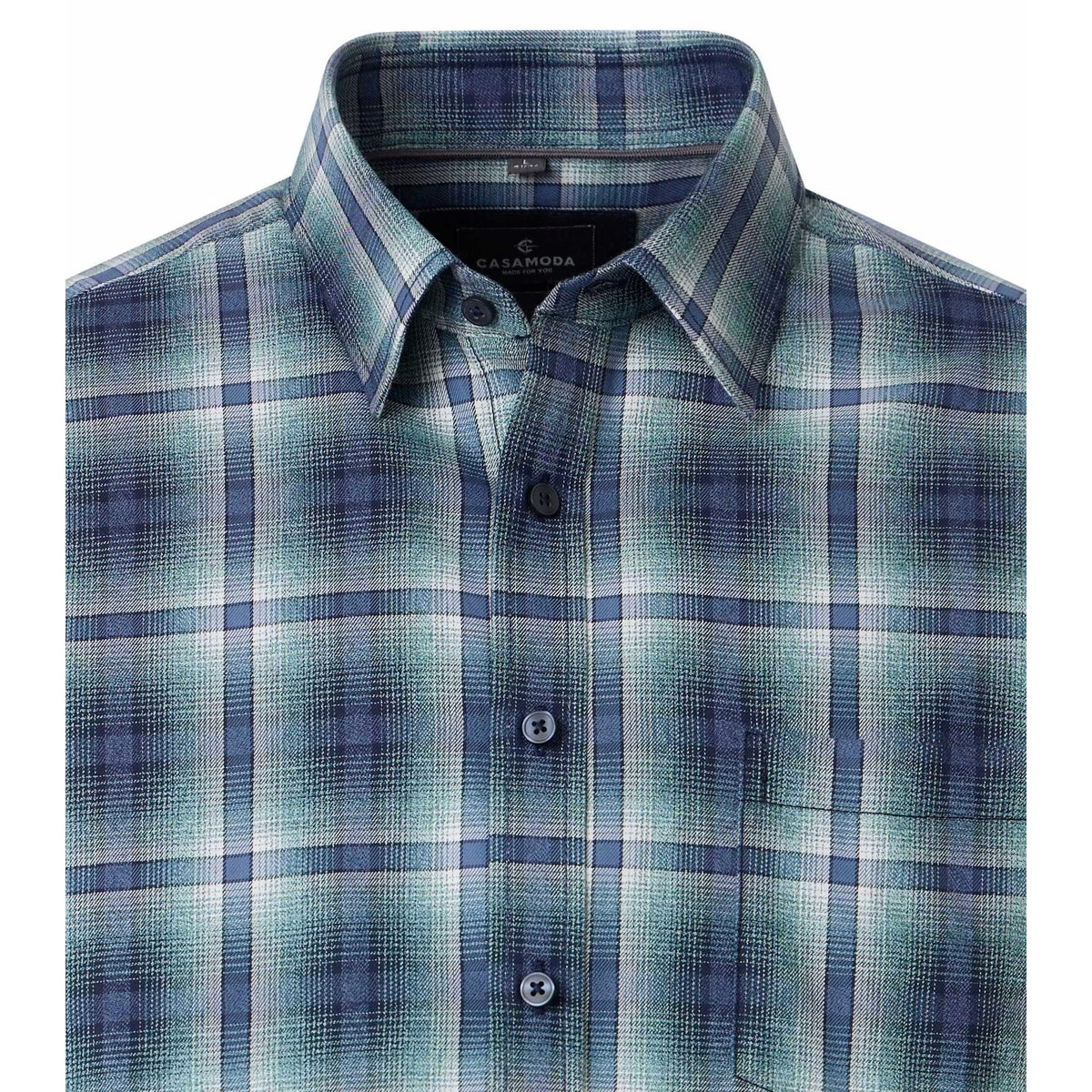 CASUAL FIT MILLED FINISH CHECK-MENS SHIRTS-CASA C MODA-JB Evans Fashions & Footwear