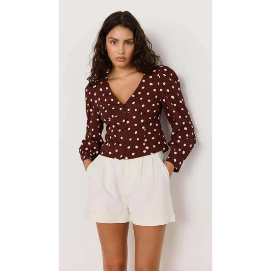 CEDAR CORSET BLOUSE-LADIES TOPS-MINK PINK-JB Evans Fashions & Footwear