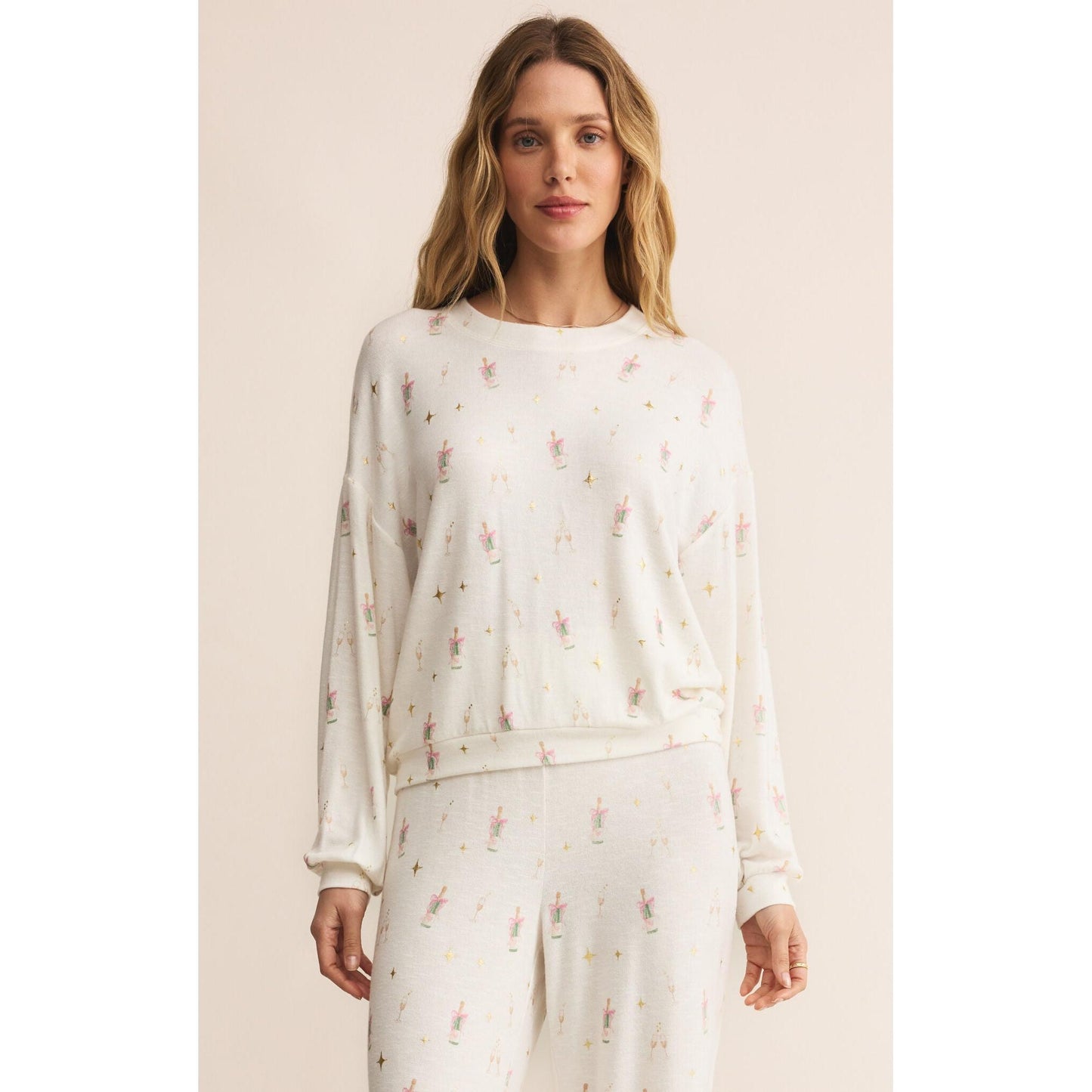 CHAMPS LS TOP-LADIES LOUNGE & SLEEPWEAR-Z SUPPLY LOUNGE-JB Evans Fashions & Footwear