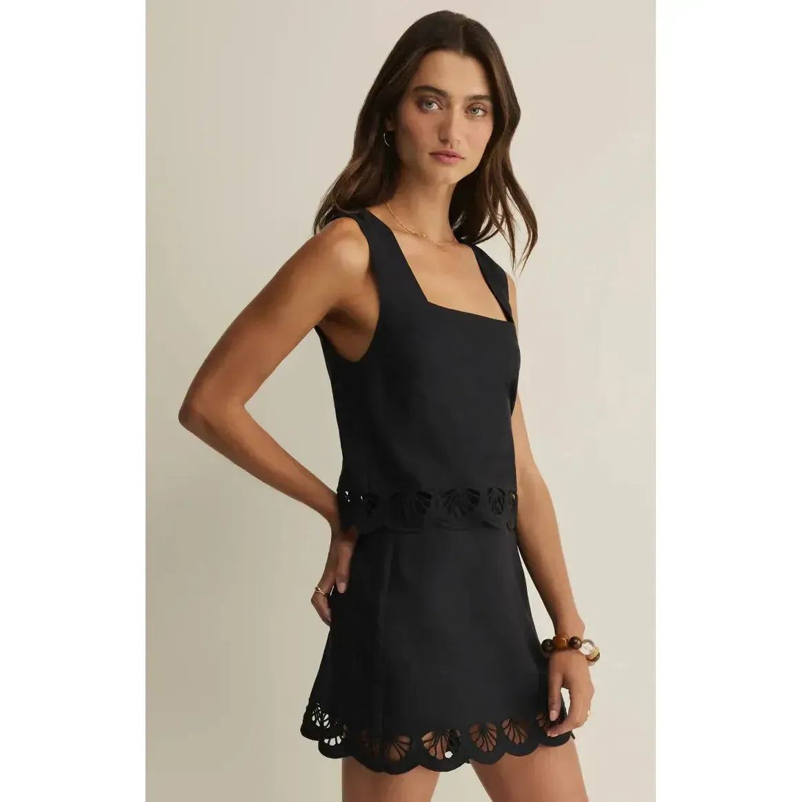 CHARLENE EMBROIDERY TOP-LADIES TOPS-Z SUPPLY-JB Evans Fashions & Footwear