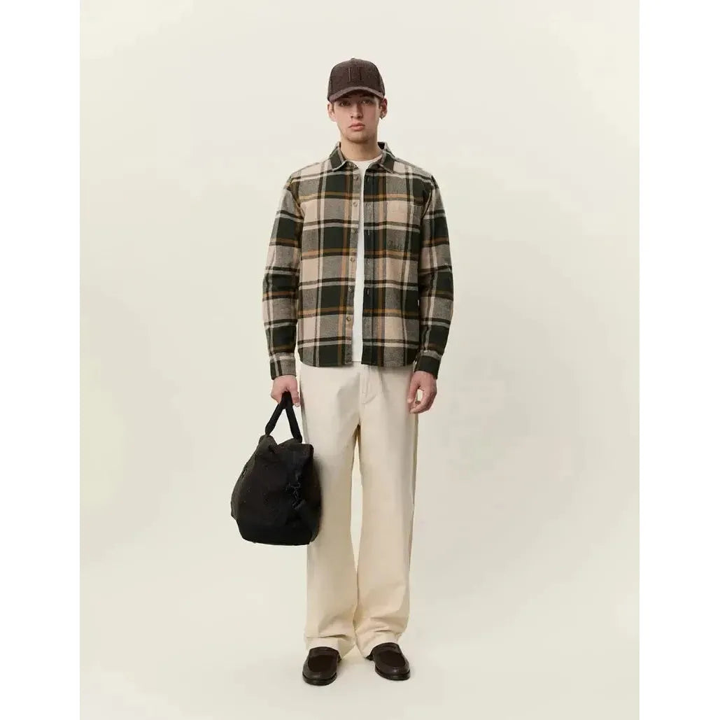 CHECK FLANNEL SHIRT-MENS LIGHTWEIGHT COATS & JACKETS-LES DEUX-JB Evans Fashions & Footwear