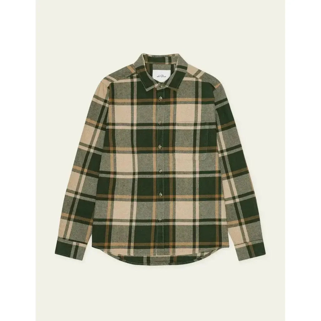 CHECK FLANNEL SHIRT-MENS LIGHTWEIGHT COATS & JACKETS-LES DEUX-JB Evans Fashions & Footwear
